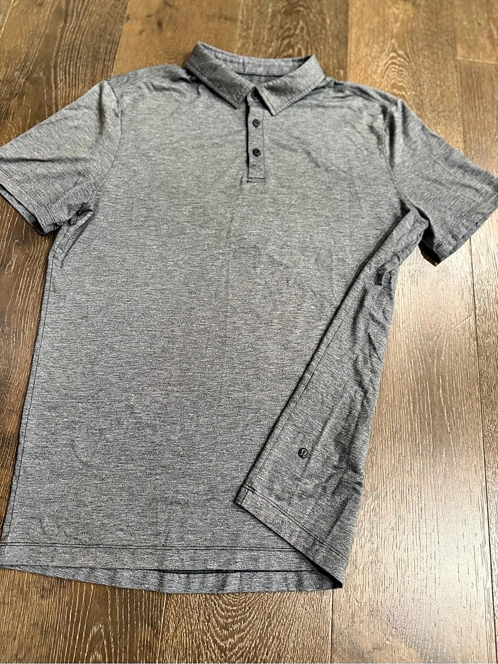 Lululemon Evolution Short-Sleeve Polo Shirt Gray Size Large